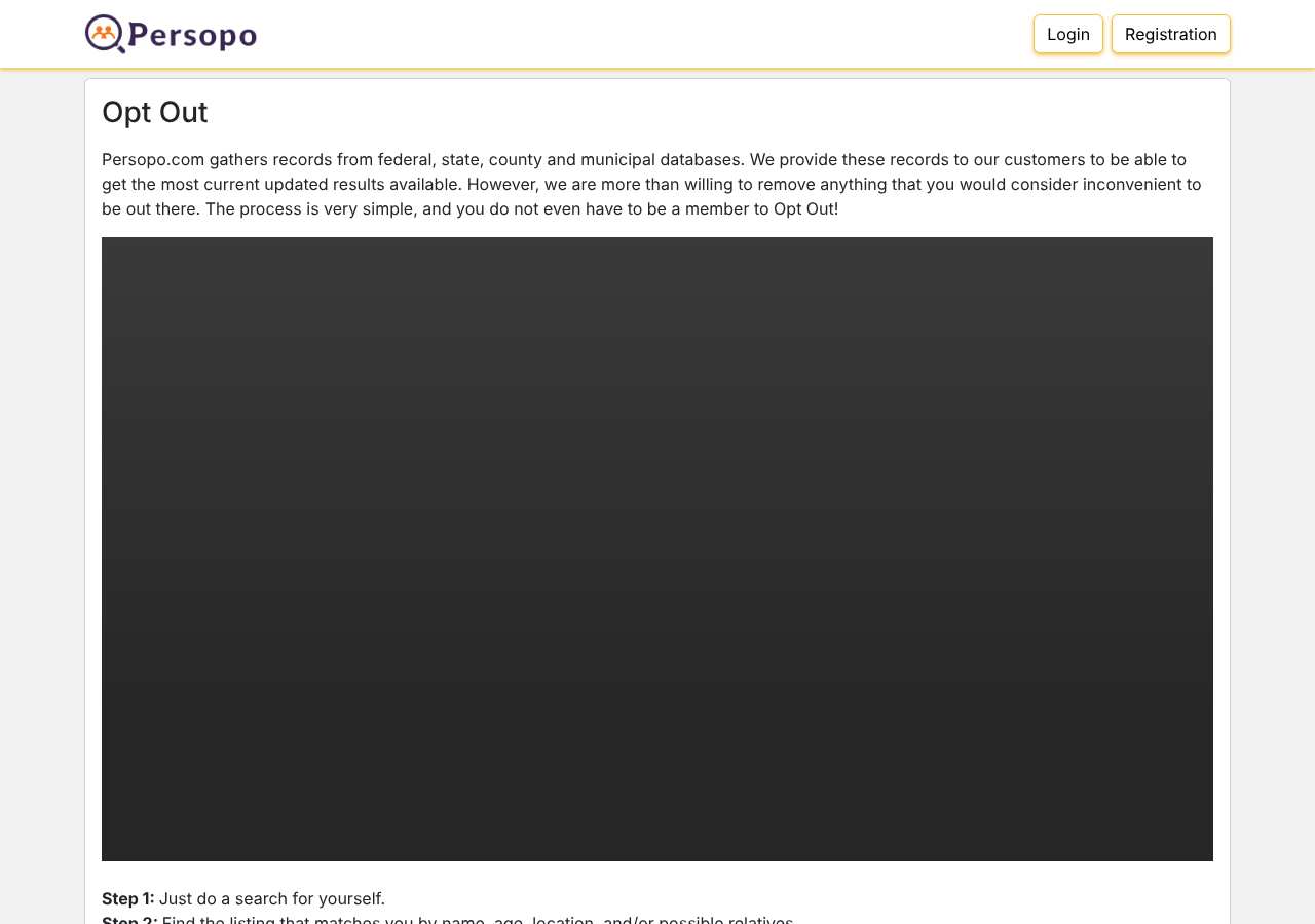 Persopo.com opt-out page as loaded on October 5, 2026
